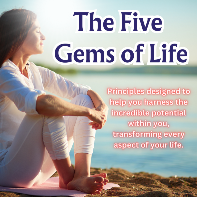 💎The Five Gems of Life💎The secrets to a fulfilled and abundant life with our transformative course.